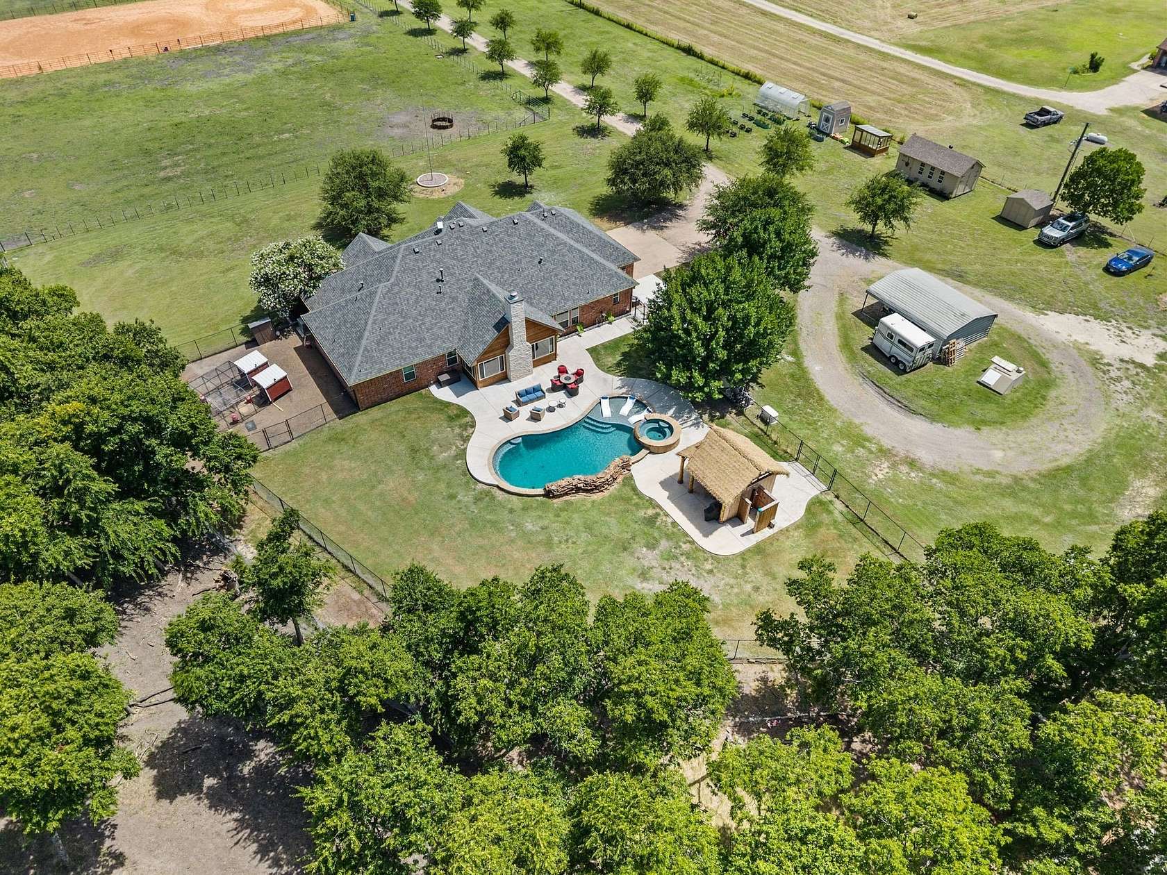 10.2 Acres of Land with Home for Sale in Waxahachie, Texas