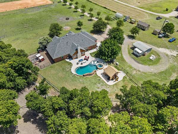10.2 Acres of Land with Home for Sale in Waxahachie, Texas