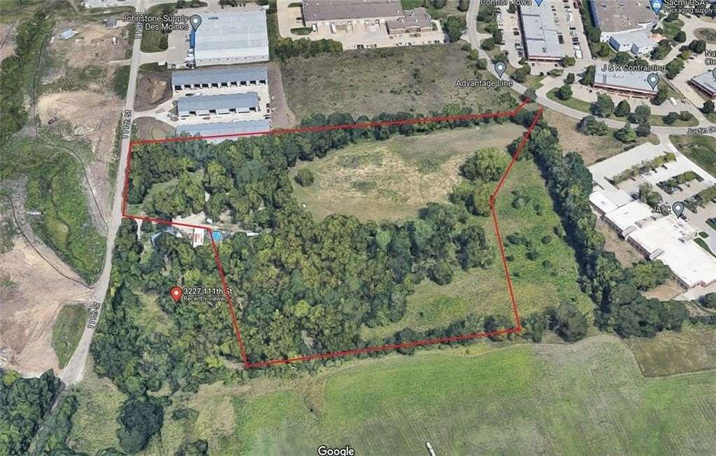 9.17 Acres of Commercial Land for Sale in Urbandale, Iowa