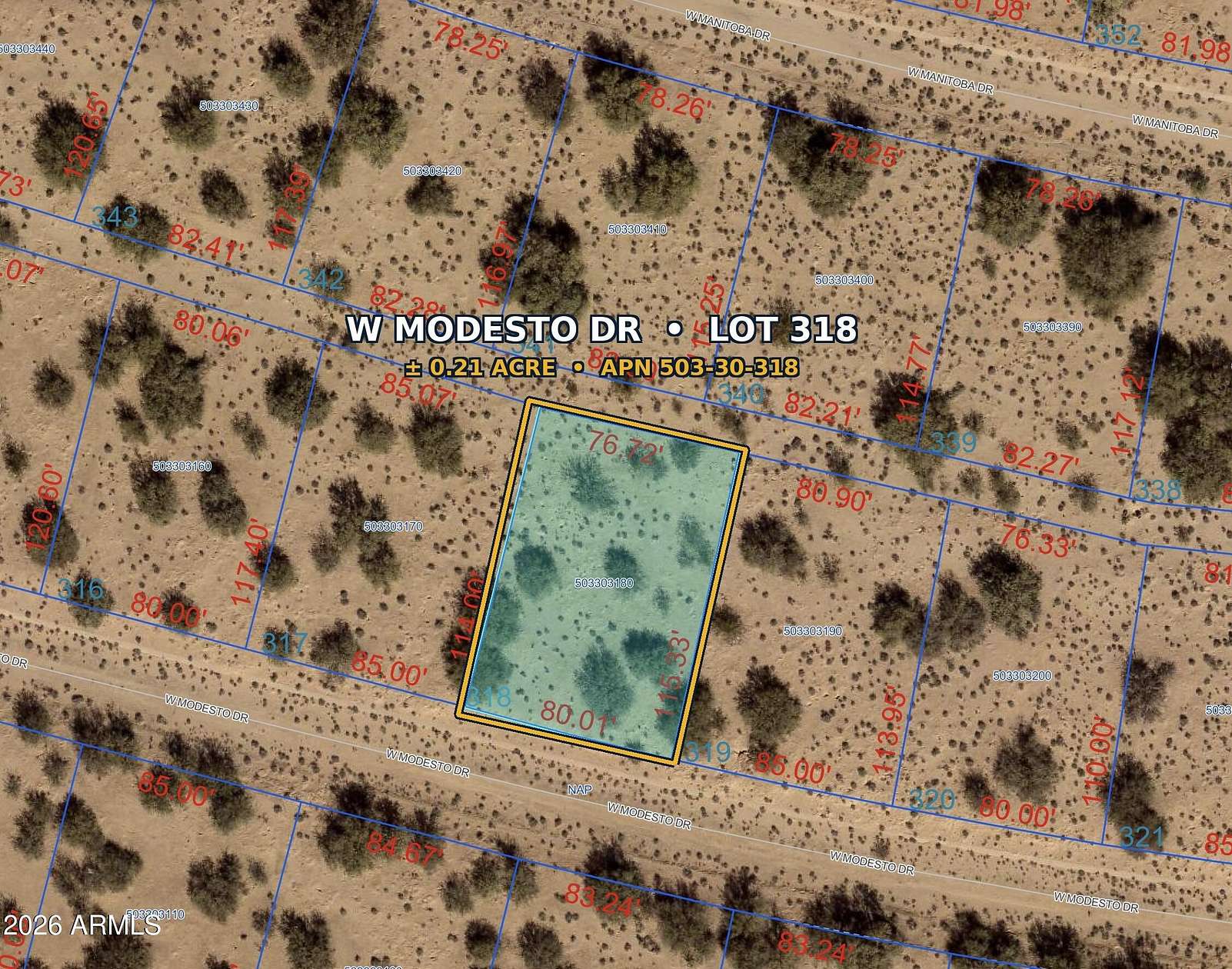 0.21 Acres of Residential Land for Sale in Casa Grande, Arizona