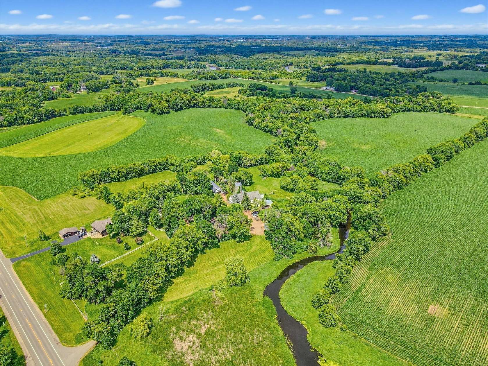 10 Acres of Land with Home for Sale in Montrose, Minnesota