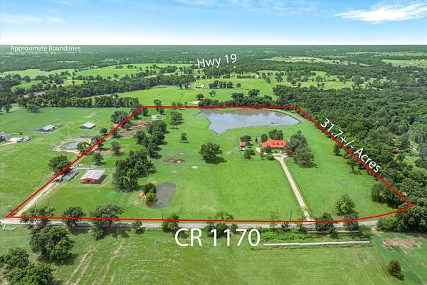 31.8 Acres of Land with Home for Sale in Sulphur Springs, Texas