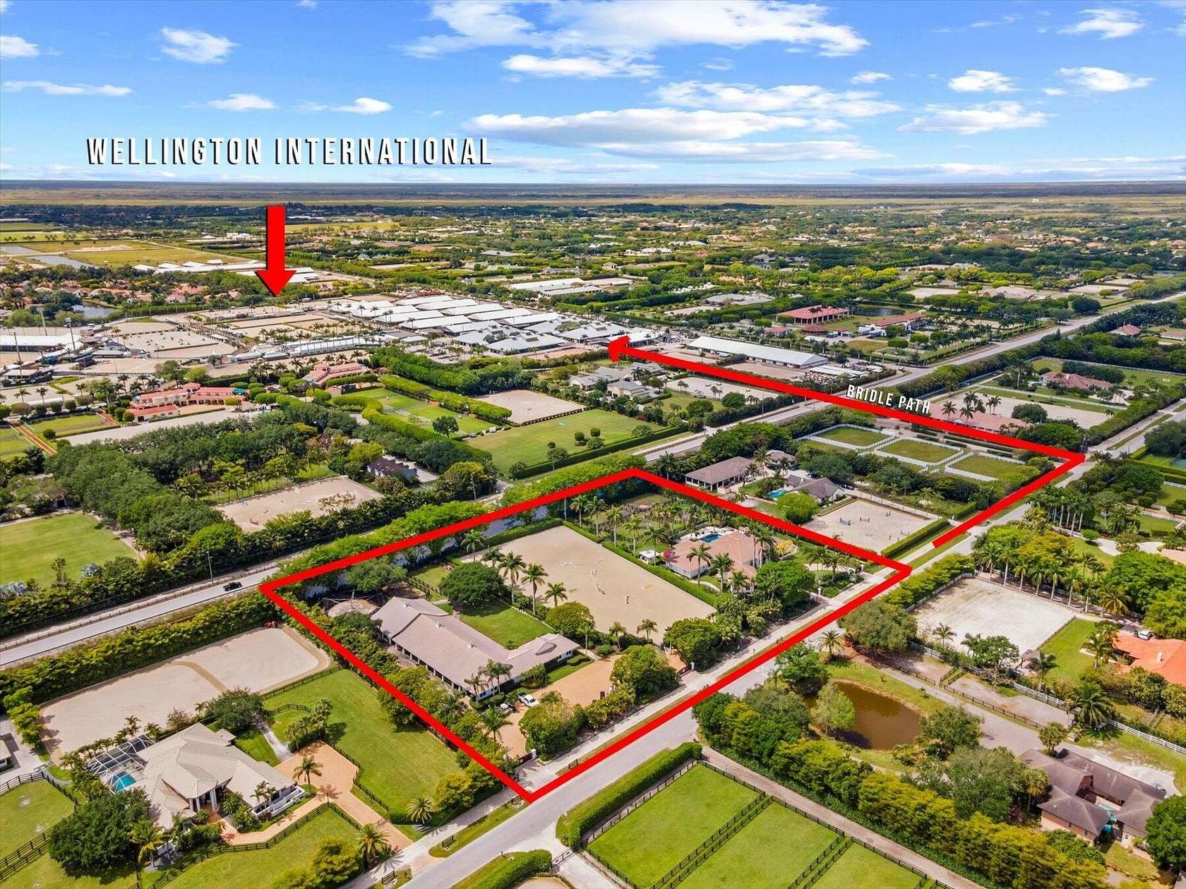 4 Acres of Land with Home for Lease in Wellington, Florida