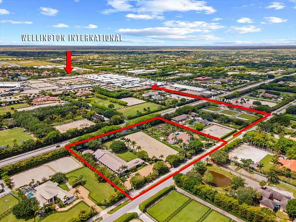 4 Acres of Land with Home for Lease in Wellington, Florida