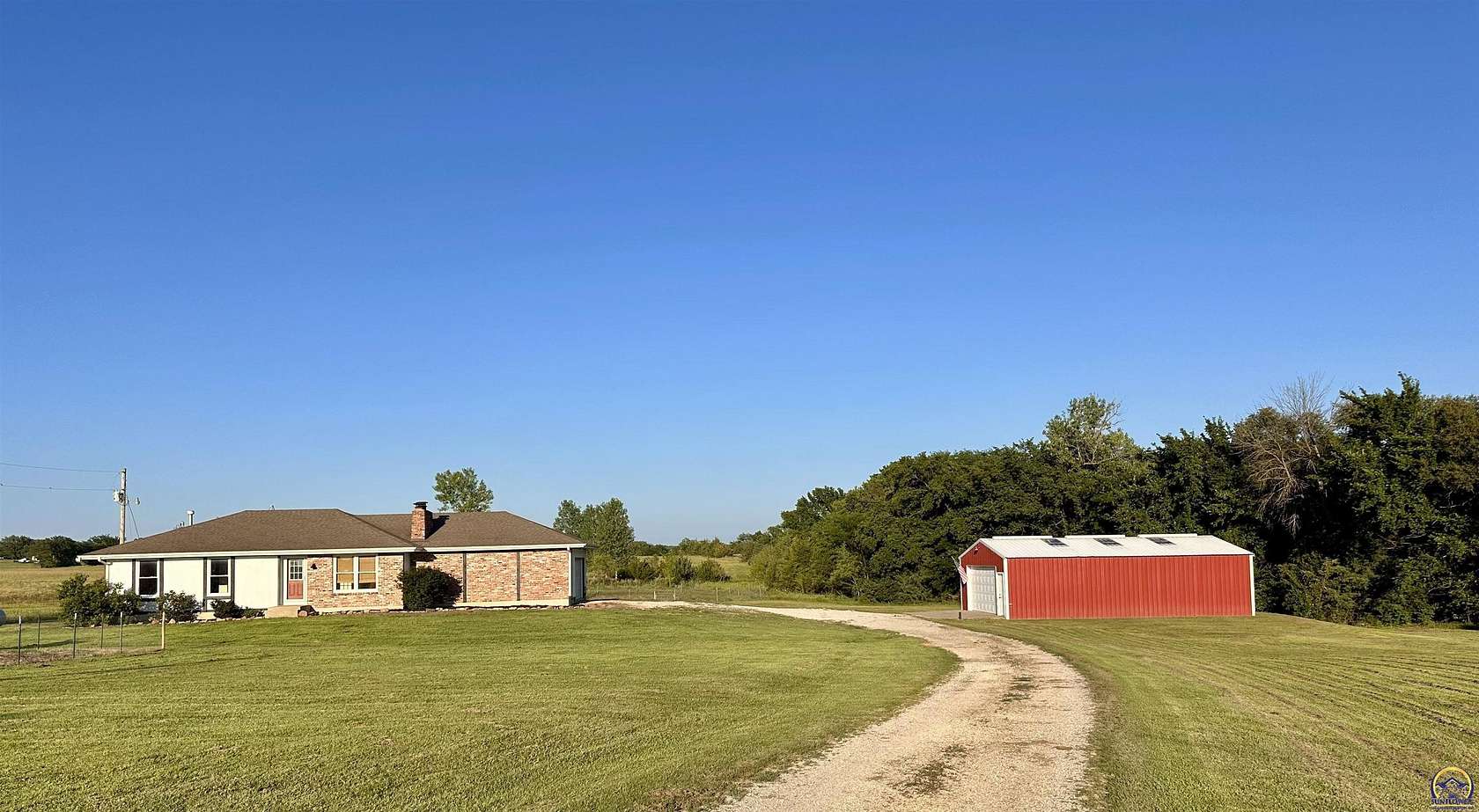 8.52 Acres of Land with Home for Sale in Hoyt, Kansas