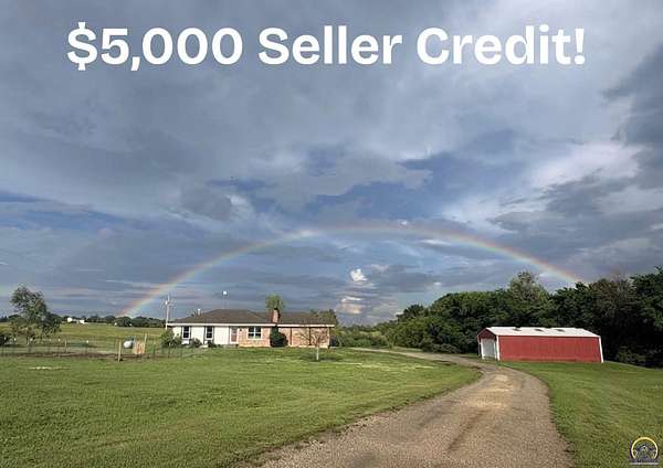 8.52 Acres of Land with Home for Sale in Hoyt, Kansas