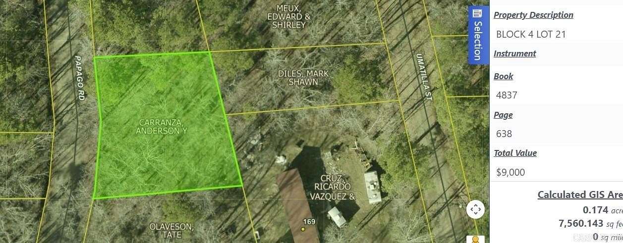 0.35 Acres of Land for Sale in Royal, Arkansas