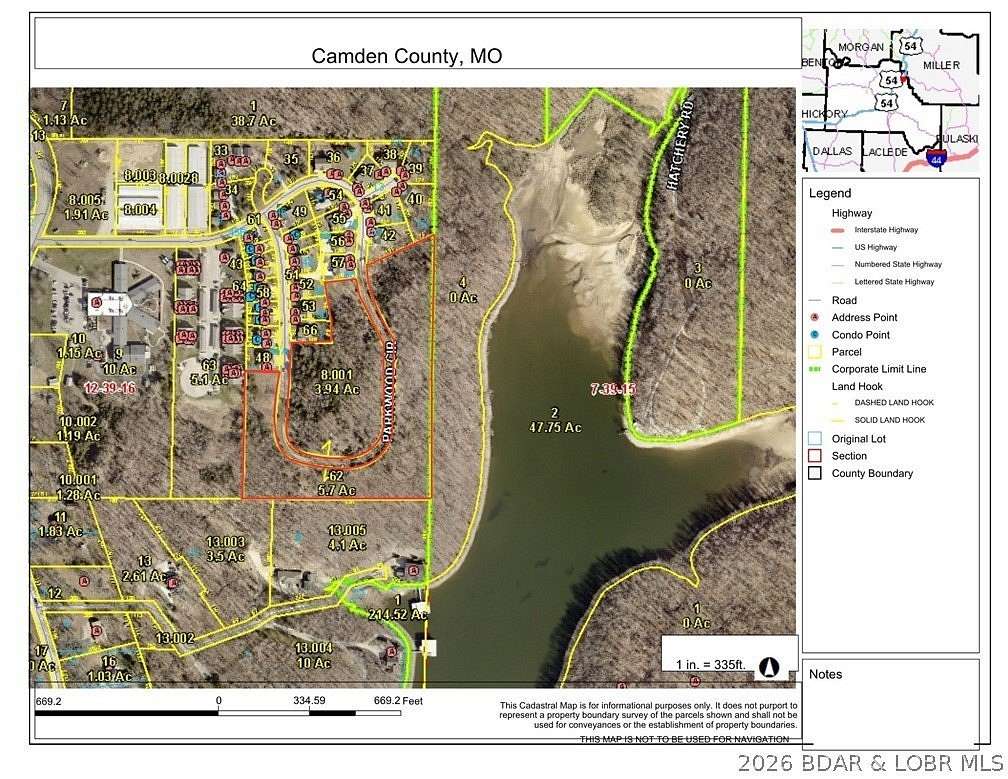 9.6 Acres of Residential Land for Sale in Osage Beach, Missouri