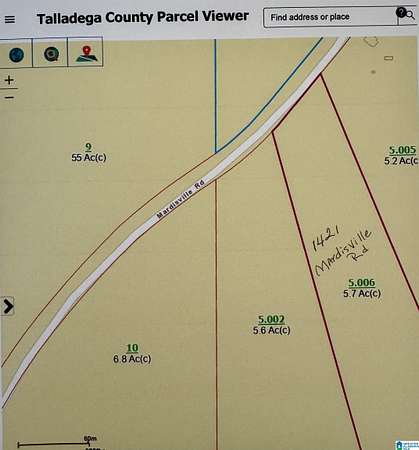 5.77 Acres of Residential Land for Sale in Talladega, Alabama