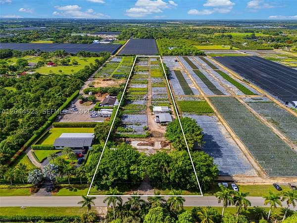 5 Acres of Agricultural Land for Lease in Homestead, Florida