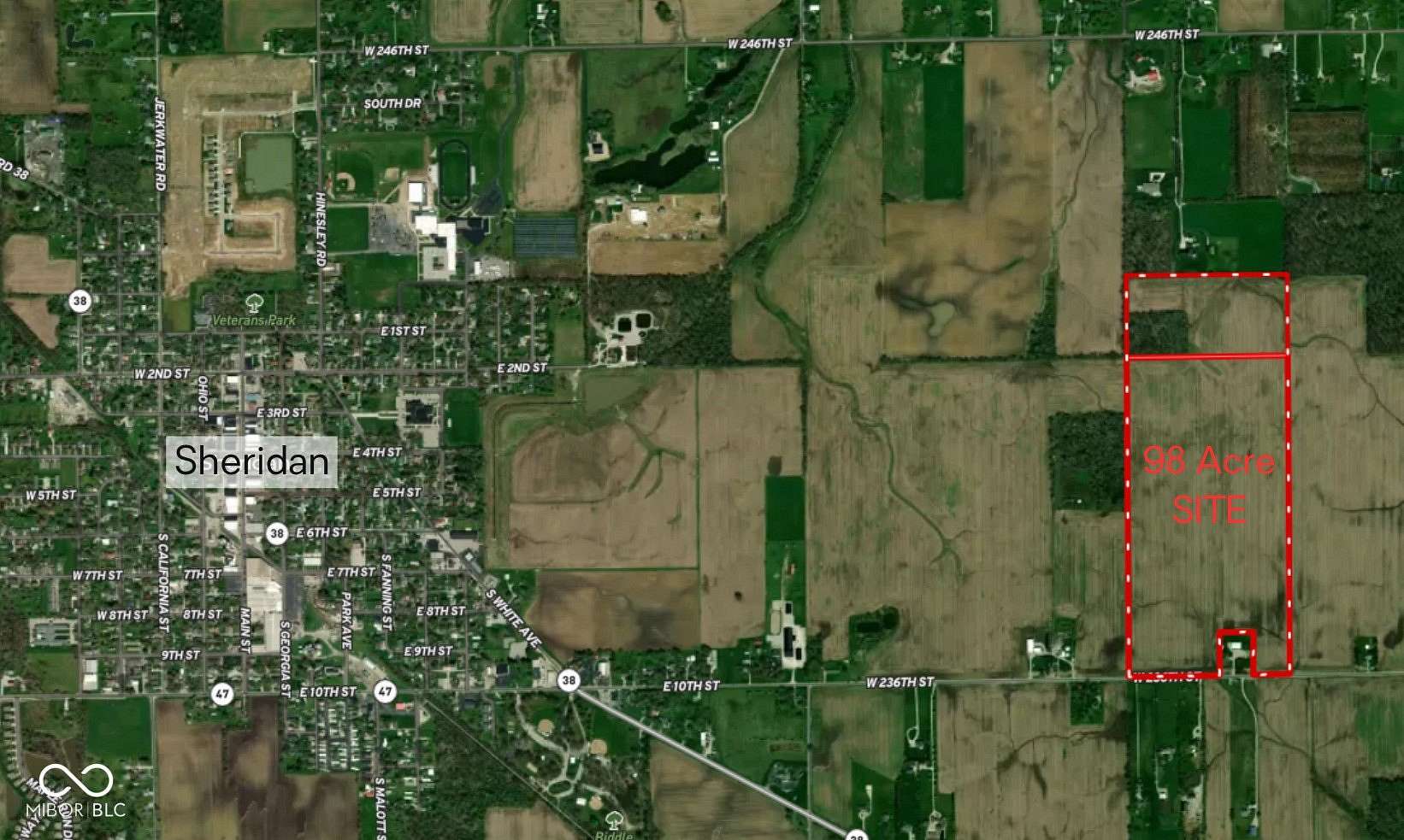 98 Acres of Land for Sale in Sheridan, Indiana