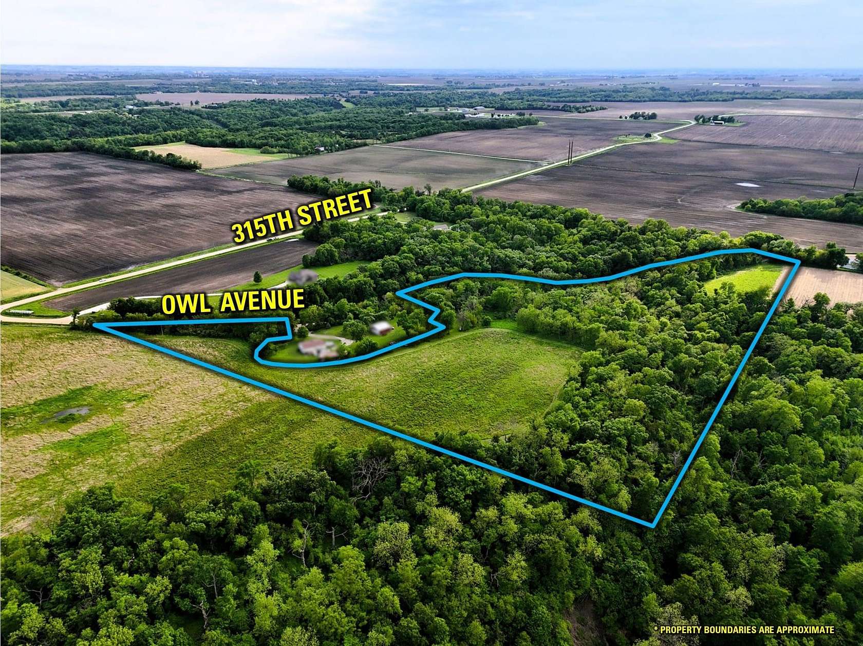 16.5 Acres of Recreational Land for Sale in Woodward, Iowa