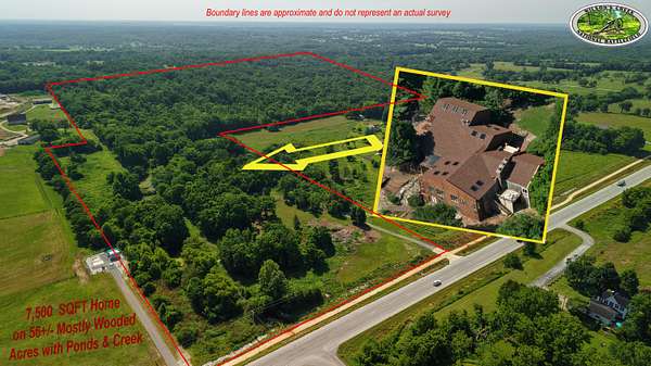 55.8 Acres of Recreational Land with Home for Sale in Republic, Missouri
