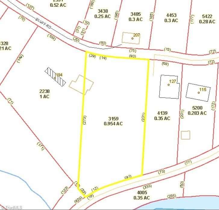 0.95 Acres of Residential Land for Sale in Mount Airy, North Carolina