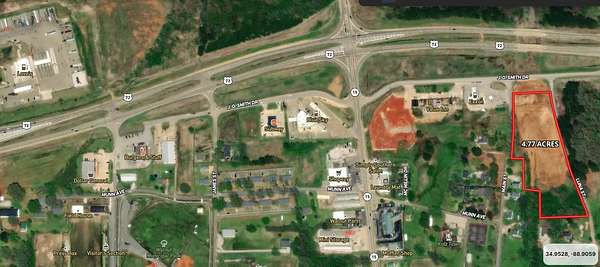 4.77 Acres of Commercial Land for Sale in Walnut, Mississippi