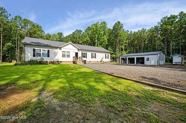 17 Acres of Recreational Land with Home for Sale in Elizabeth City, North Carolina