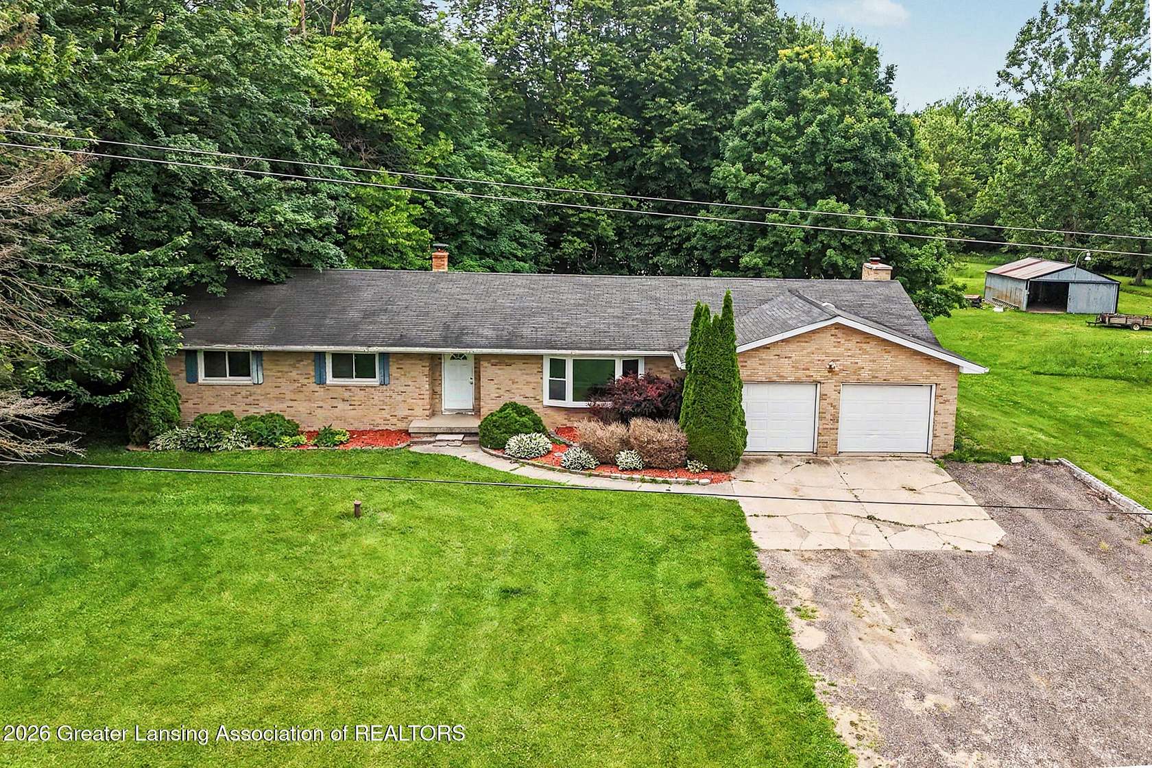 10 Acres of Recreational Land with Home for Sale in Grand Ledge, Michigan