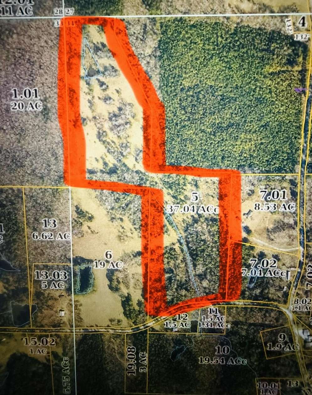 37 Acres of Land for Sale in New Albany, Mississippi