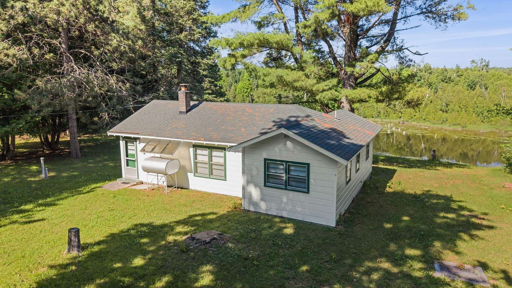 45.6 Acres of Recreational Land with Home for Sale in Cheboygan, Michigan