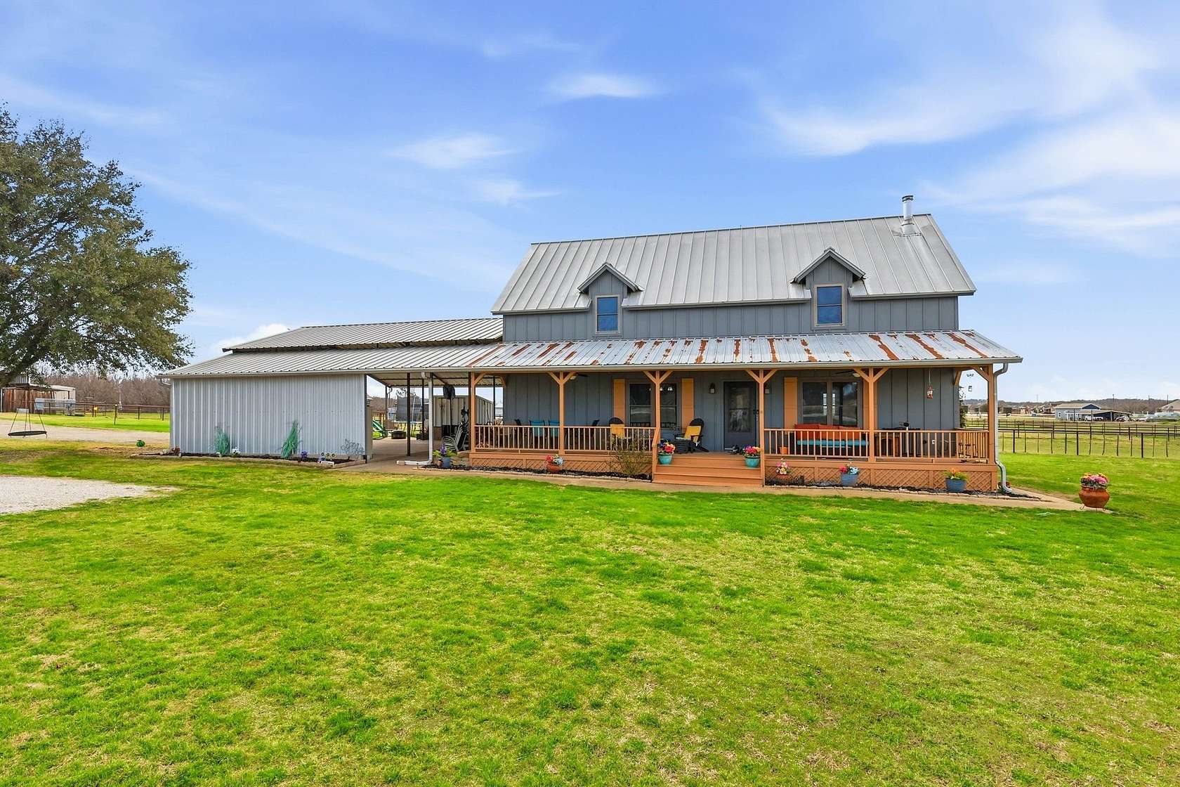 5 Acres of Land with Home for Sale in Denton, Texas