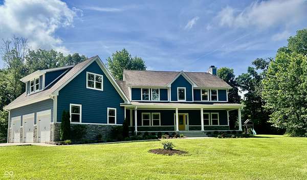 9.84 Acres of Land with Home for Sale in Columbus, Indiana