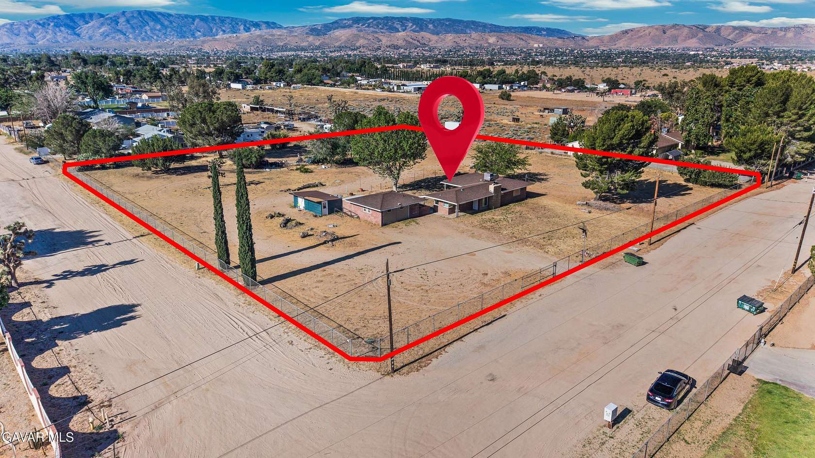 2.6 Acres of Land with Home for Sale in Palmdale, California