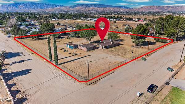 2.6 Acres of Land with Home for Sale in Palmdale, California