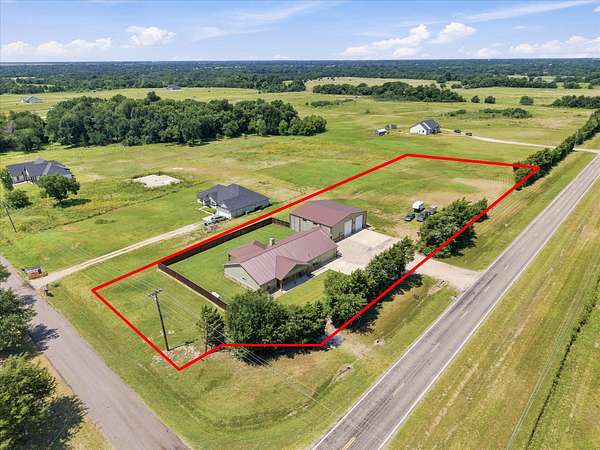 1.82 Acres of Land with Home for Sale in Celeste, Texas