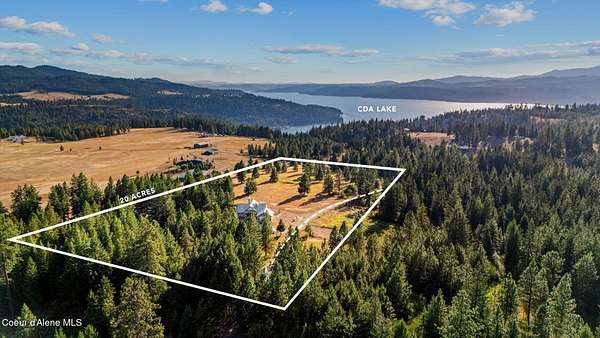 20 Acres of Recreational Land with Home for Sale in Harrison, Idaho