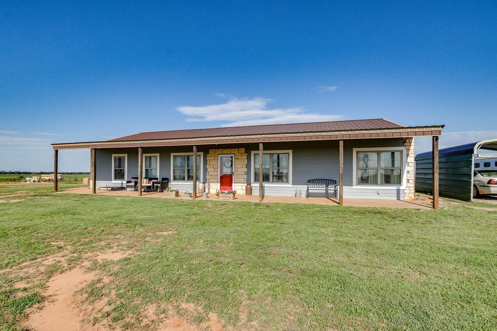 10 Acres of Land with Home for Sale in Lahoma, Oklahoma
