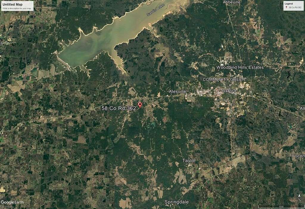 25.5 Acres of Land with Home for Sale in Oxford, Mississippi