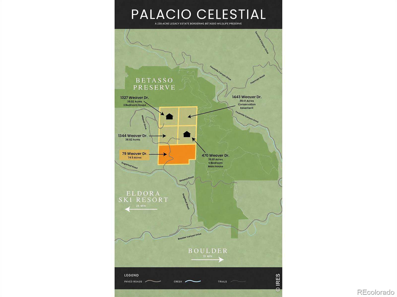 74.5 Acres of Land for Sale in Boulder, Colorado