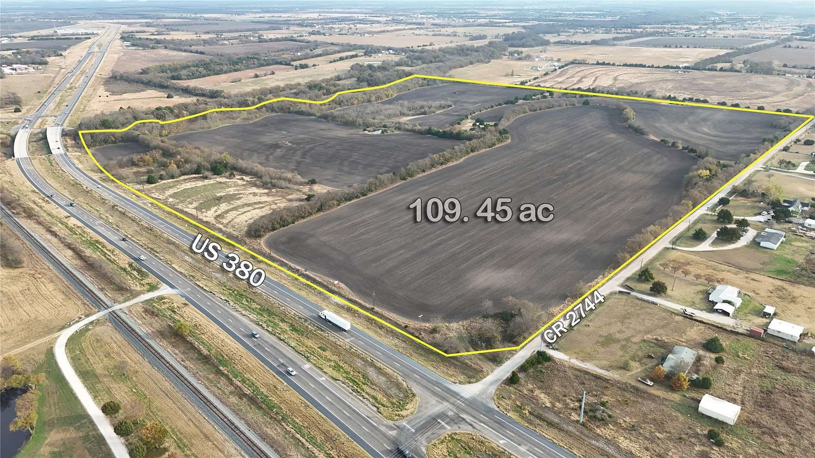 110 Acres of Mixed-Use Land for Sale in Caddo Mills, Texas