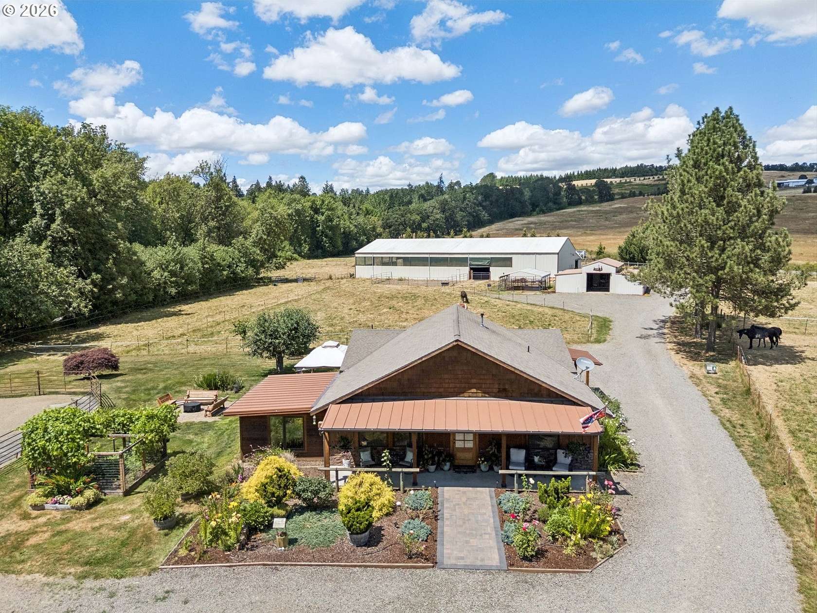 9.8 Acres of Land with Home for Sale in Dallas, Oregon