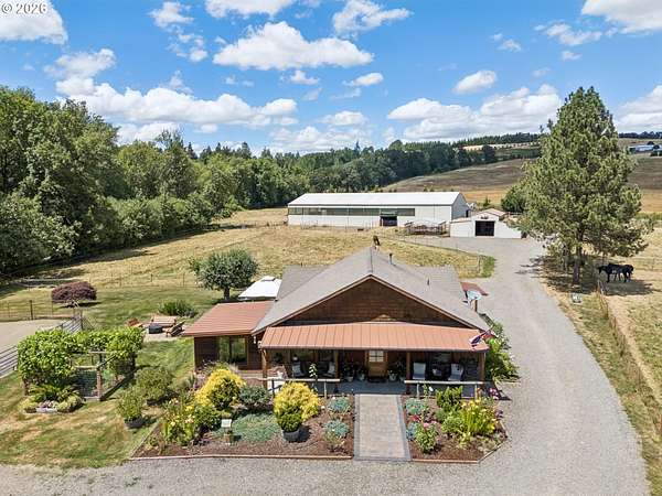 9.8 Acres of Land with Home for Sale in Dallas, Oregon