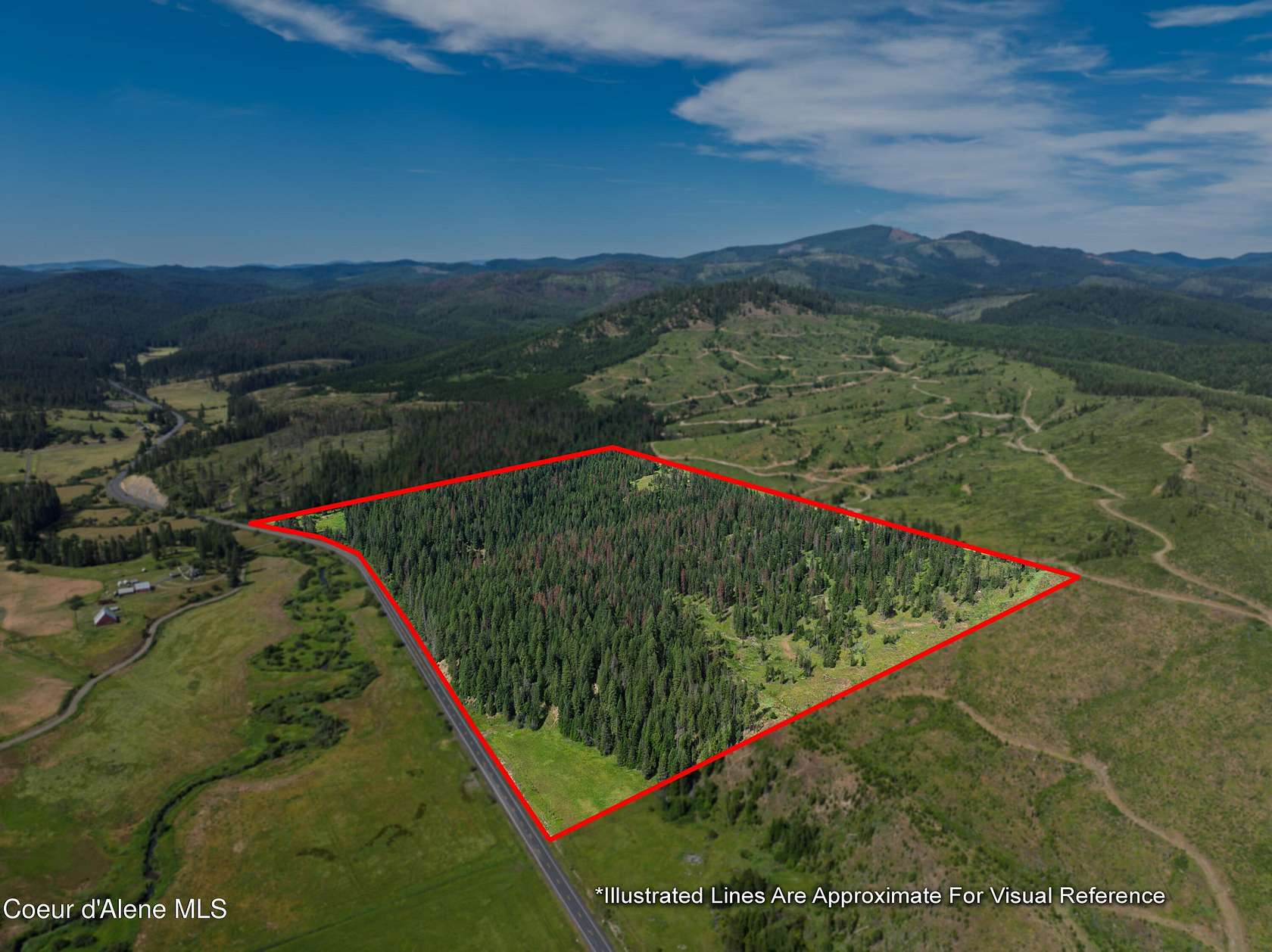96 Acres of Land for Sale in Harvard, Idaho