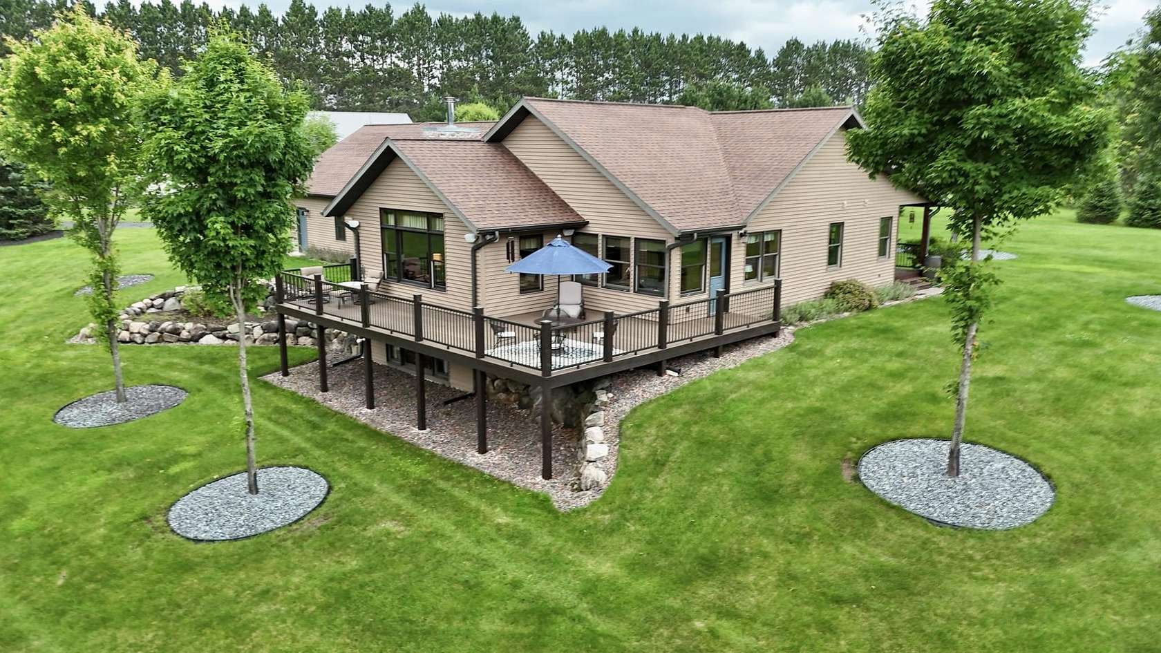 12.3 Acres of Recreational Land with Home for Sale in Tomahawk, Wisconsin