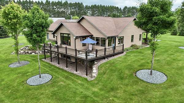 12.3 Acres of Recreational Land with Home for Sale in Tomahawk, Wisconsin
