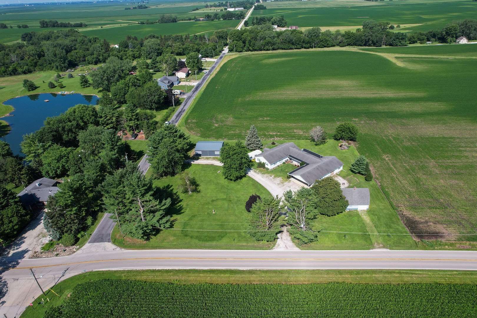 1.79 Acres of Land with Home for Sale in Mahomet, Illinois
