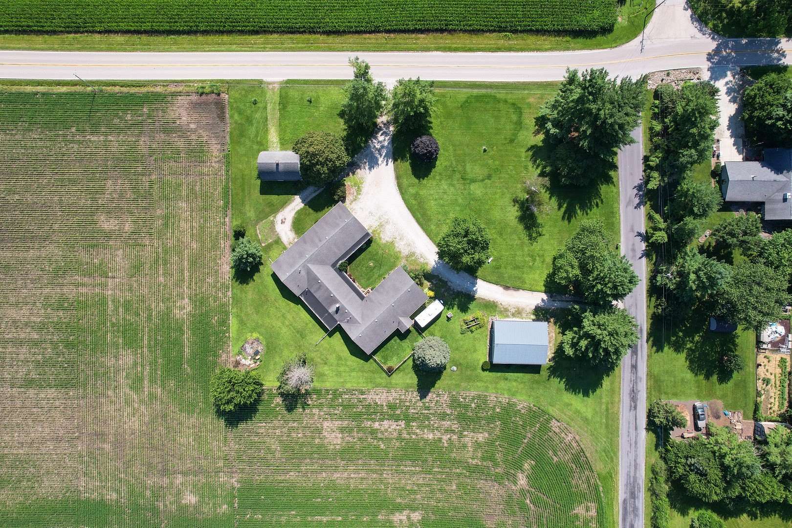 1.79 Acres of Land with Home for Sale in Mahomet, Illinois