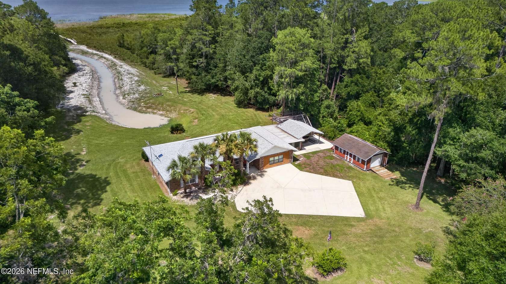 2.5 Acres of Land with Home for Sale in Starke, Florida