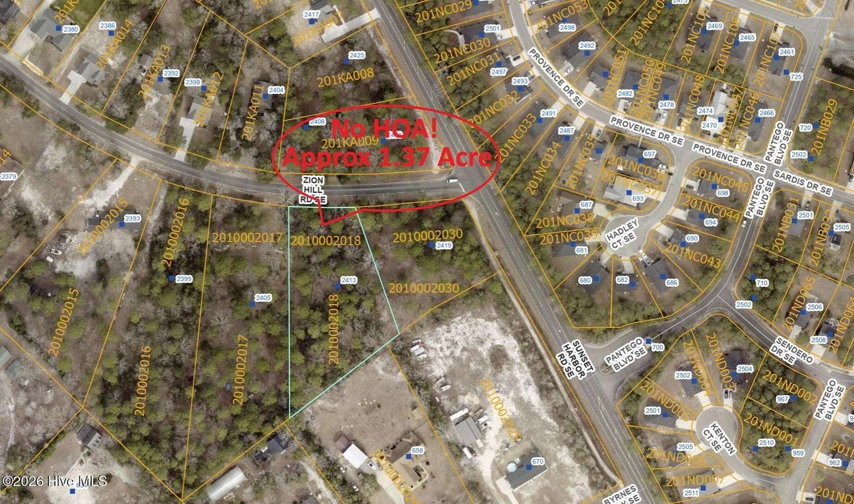 1.38 Acres of Residential Land for Sale in Bolivia, North Carolina