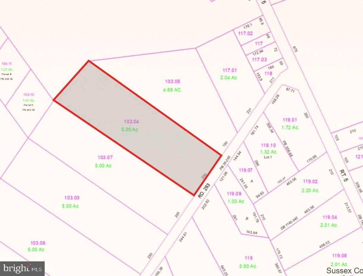 5 Acres of Land for Sale in Harbeson, Delaware