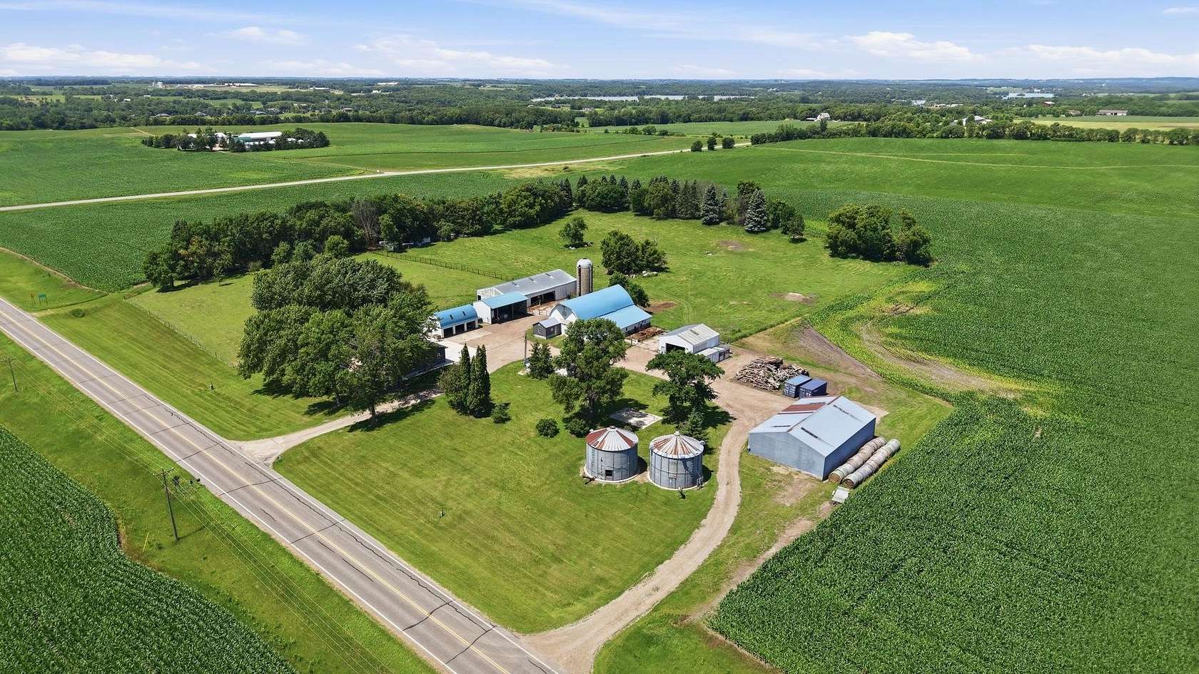 10 Acres of Land with Home for Sale in Richmond, Minnesota