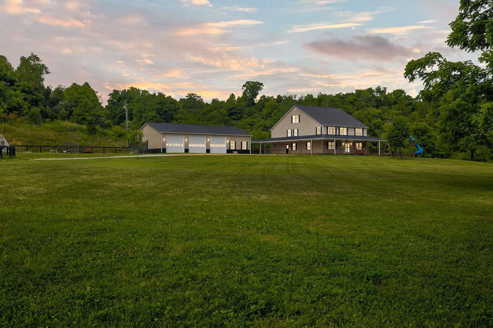 27.4 Acres of Land with Home for Sale in Wallingford, Kentucky