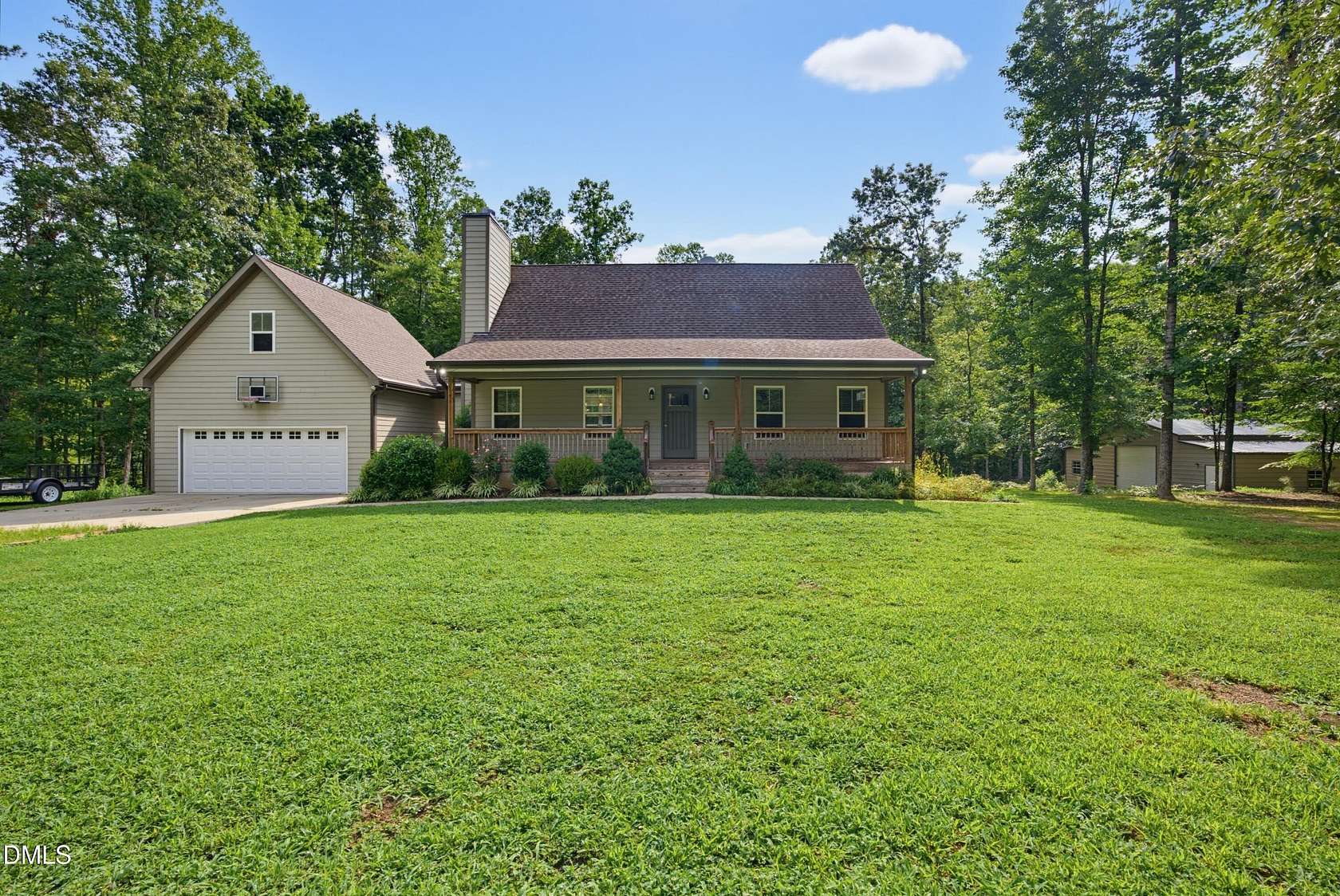 7.2 Acres of Land with Home for Sale in Franklinton, North Carolina