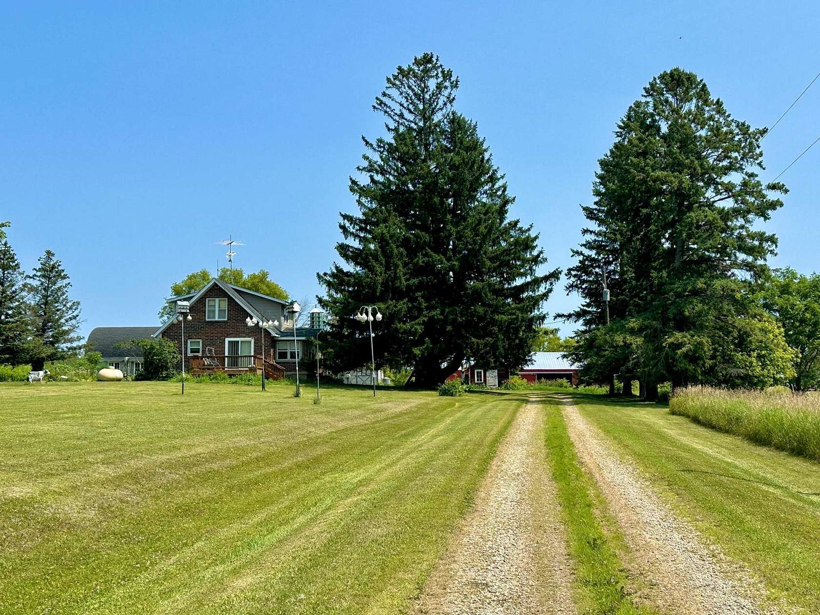 24.4 Acres of Agricultural Land with Home for Sale in Clear Lake, Wisconsin