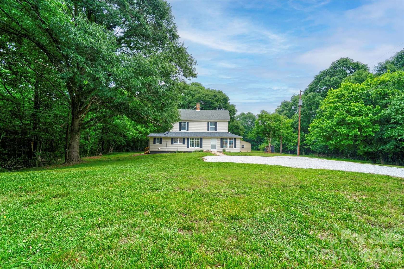 6.88 Acres of Land with Home for Sale in Shelby, North Carolina