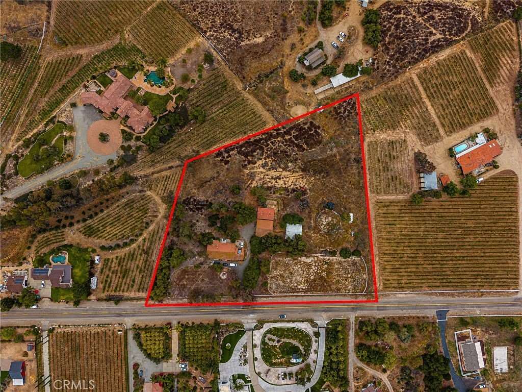 4.34 Acres of Land with Home for Sale in Temecula, California