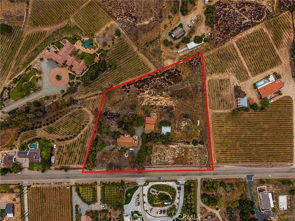 4.34 Acres of Land with Home for Sale in Temecula, California